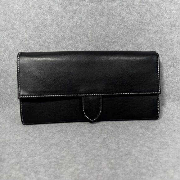 Mary Kay Consultant Travel Wallet Organizer Black Floral 3 pc Crossbody Passport - Picture 2 of 16